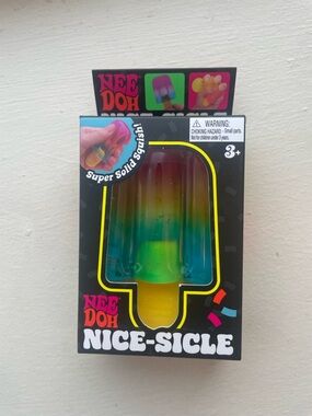 Nice-Sicle Rainbow Popsicle Squishy Toy - Multicolor